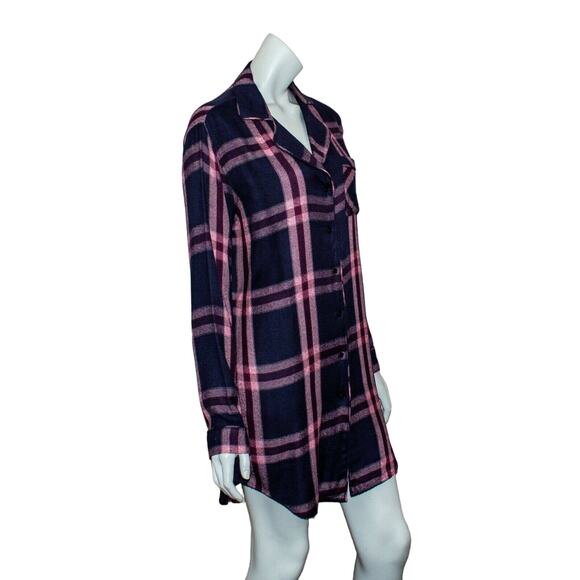 Rails Plaid Sleep Shirt Admiral Cranberry Melange Size XS - Picture 5 of 10